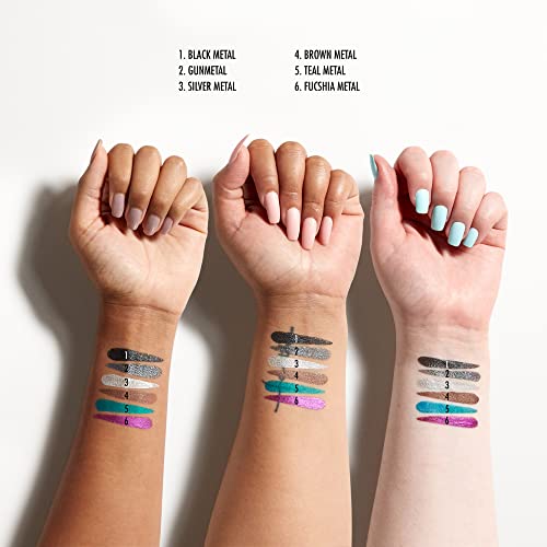 NYX PROFESSIONAL MAKEUP Epic Wear Metallic Liquid Liner, Long-Lasting Waterproof Eyeliner - Silver Metal