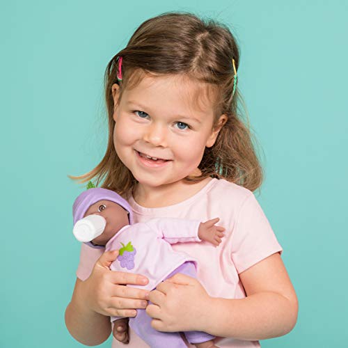 Adora Black Baby Doll Girl, 11 inch Sweet Baby Grape, Machine Washable (Amazon Exclusive) 1+ , Purple
