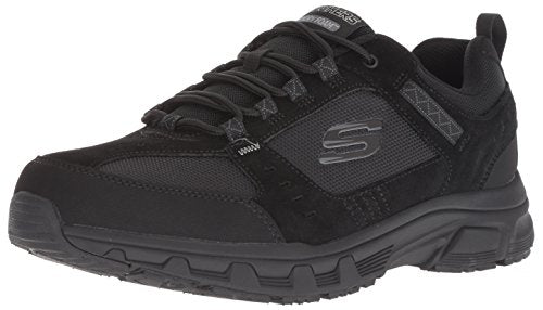 Skechers mens Oak Canyon Oxford, Black, 10.5 US
