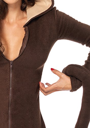 Leg Avenue Women's Cozy Monkey Adult Sized Costumes, Brown, Medium US