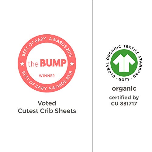 Burt's Bees Baby - Fitted Crib Sheet, Girls and Unisex 100% Organic Cotton Crib Sheet For Standard Crib and Toddler Mattresses (Blossom Pink Thin Stripes), 28x52 Inch (Pack of 1)