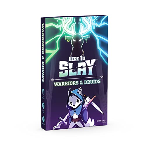 TeeTurtle Here to Slay Warriors and Druids Expansion Pack - Designed to be Added to Your Here to Slay Base Game,Black