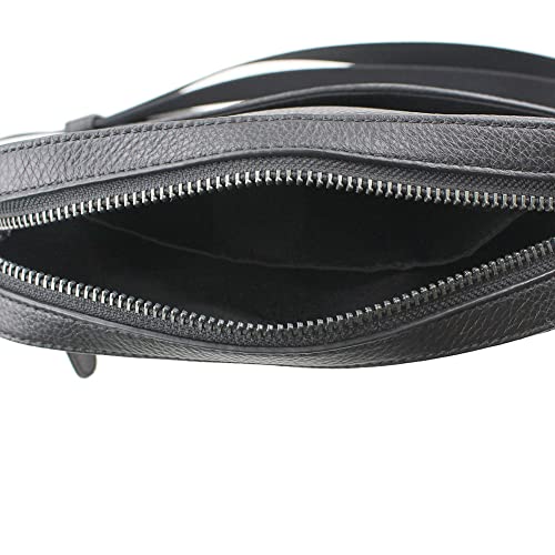 Coach Mens Houston Flight Pebbled Leather Shoulder Bag Black Small