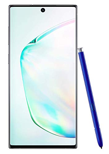 Samsung Galaxy Note 10 Factory Unlocked Cell Phone with 256GB (U.S. Warranty), Aura Glow (Silver) Note10