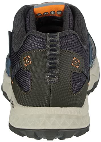 Skechers Men's Escape Plan Oxford, Navy/Orange, 8