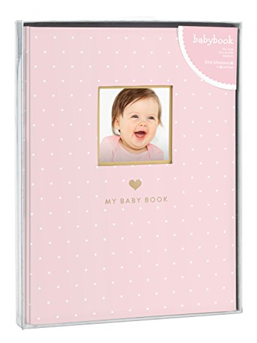 Little Blossoms Baby Keepsake Book, Baby Photo Album, Baby Girl Memory Book, Pink Polka Dot