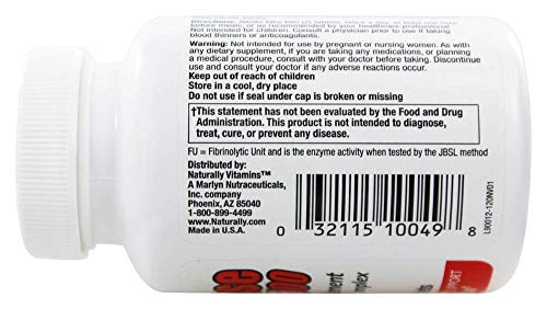 Naturally Vitamins - Nattokinase - 120 tabs