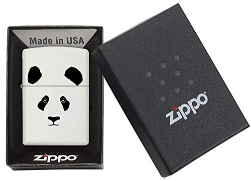 Zippo Panda White Matte Pocket Lighter, One Size