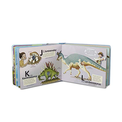 Melissa and Doug Children's Book - Poke-A-Dot: Dinosaurs A to Z (Board Book with Buttons to Pop) - Dinosaur Pop It Book, Push Pop Book For Toddlers And Kids Ages 3+