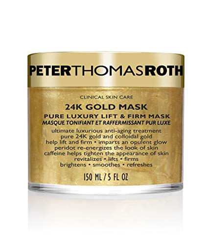 Peter Thomas Roth | 24K Gold Mask | Pure Luxury Lift and Firm, Anti-Aging Gold Face Mask, Helps Lift, Firm and Brighten the Look of Skin, 5 Fl Oz (Pack of 1)