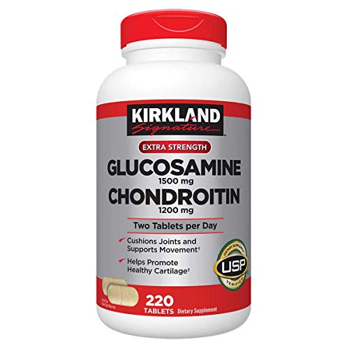 Kirkland Signature JYZRo, Glucosamine HCI 1500mg Chondroitin Sulfate 1200mg 220 Tablets (Pack of 2)