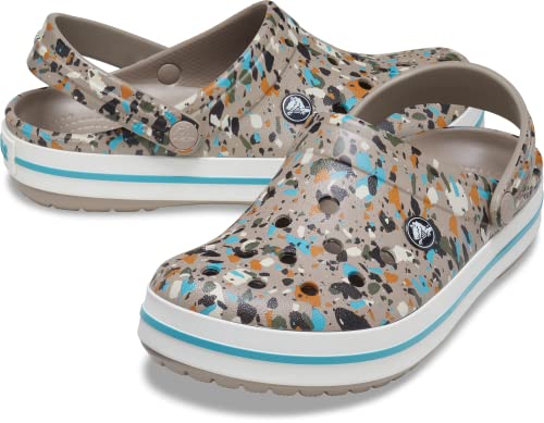 Crocs Unisex Men's and Women's Crocband Graphic Clog, Multi/Mushroom, 6 US