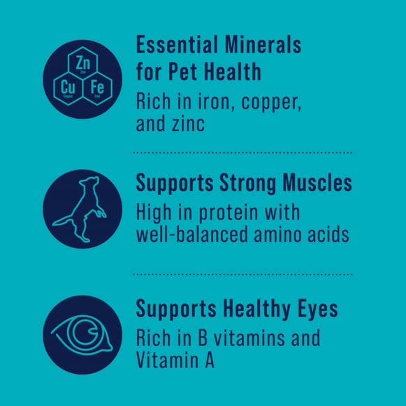 Stewart Freeze Dried Dog Treats, Beef Liver, Healthy, Natural, Single Ingredient, Grain Free Dog Treat, Liver Treats for Dogs, 4 Ounces, Resealable Tub