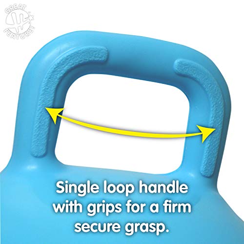 Hedstrom Pink Polka Dot Hopper Ball, Kid's Ride-on Toy, Bouncy Hopping Ball with Handle - 15 Inch