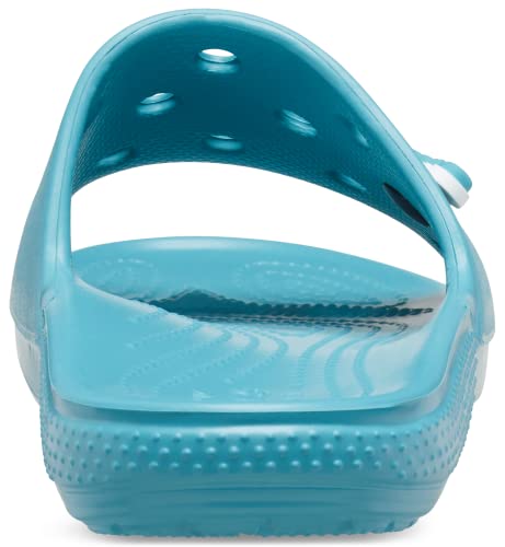 Crocs Unisex Classic Slide Sandals, Turq Tonic, 11 Men/13 Women