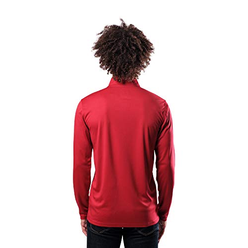 Ultra Game NBA Men's Quarter Zip Long Sleeve Pullover T-Shirt