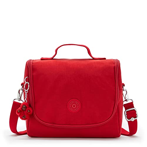 Kipling Women's New Kichirou, Insulated Bag, Nylon Lunch Tote, Cherry Tonal