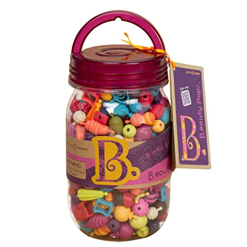 B. toys – Pop Snap Bead Jewelry Set for Kids – Pop Arty! – DIY Craft Jewelry Making Kit – Creative Necklaces, Rings, Bracelets – 4 years + (275 Pcs)