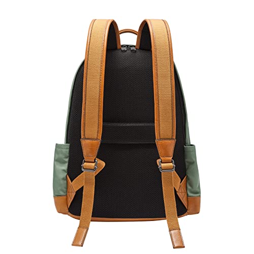 Fossil Unisex Buckner Fabric Backpack with Travel Strap Bag, Color: Sage (Model: MBG9586343)