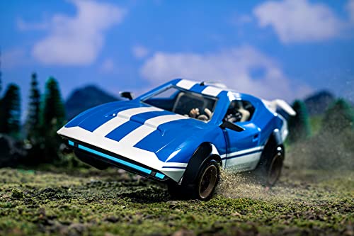 Fortnite Joy Ride Whiplash Vehicle (Blue and White), with 4-inch Articulated X-Lord Figure
