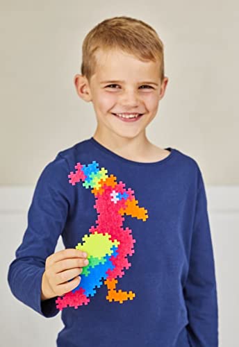 PLUS PLUS – Neon Mix - 300 Piece, Construction Building Stem/Steam Toy, Mini Puzzle Blocks for Kids