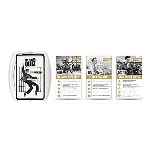 Top Trumps Elvis Presley Quiz Game; Fun Trivia About Elvis, his Music, and More |Fun Family Game for Ages 6 and up
