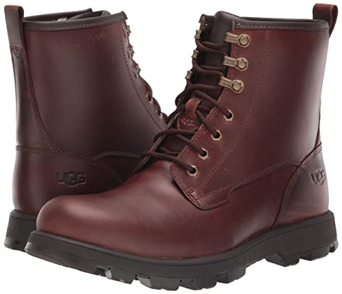 UGG Men's Kirkson Boot, Chestnut Leather, Size 8