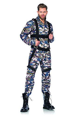 Leg Avenue Men's 2 Piece Paratrooper, Camo, X-Large