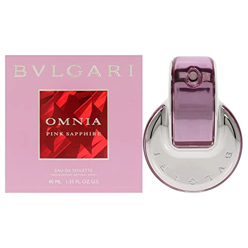 Bvlgari Women's Eau De Toilette Perfume Omnia Pink Sapphire, 1.35 Ounce, Multi