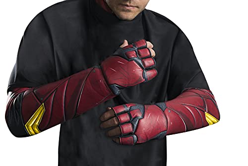 Rubie's mens Justice League Flash Gloves Costume Accessory, As Shown, One Size US