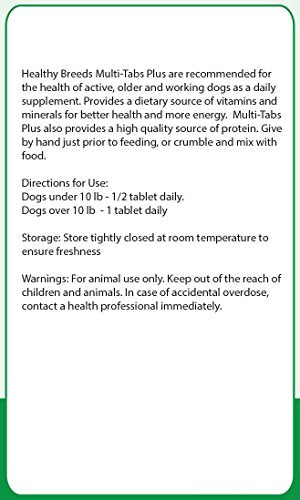 Healthy Breeds Norwegian Buhund Multi-Tabs Plus Chewable Tablets - The Vitamins and Minerals Your Dog Needs to Support Better Health from The Inside Out - 180 Count