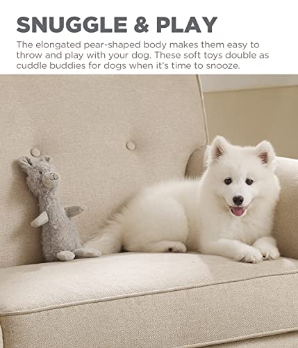 Charming Pet Scruffles Bunny Plush Squeaky Dog Toy, Small