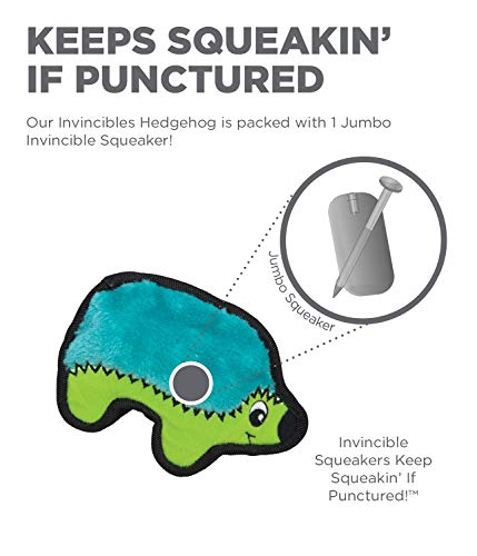 Outward Hound Invincibles Mini Hedgehog Plush Dog Toy, XS