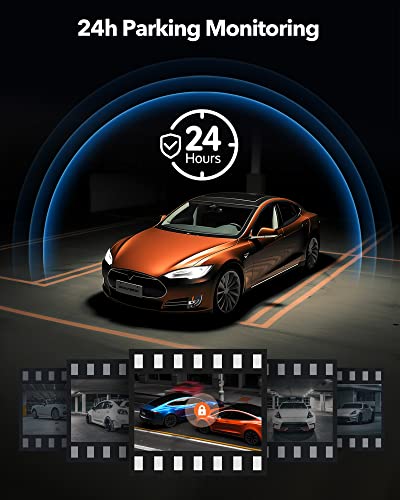 WOLFBOX G850 4K Mirror Dash Cam,12'' Mirror Dash Cam Front and Rear,1080P Rear View Mirror Camera,Dual Dash Camera for Cars with 64GB TF Card and GPS,Super Night Vision,Parking Monitoring