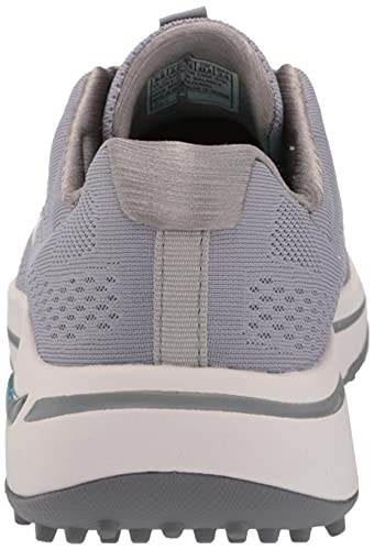 Skechers Women's Go Arch Fit Golf Shoe, Gray/Blue, 5.5