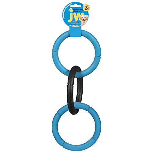 JW Pet Durable Dog Toys - Interactive Rubber Tug and Chew Toy For Dogs