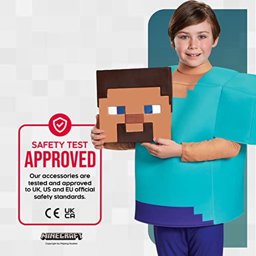 Steve Deluxe Minecraft Costume, Multicolor, Small (4-6)