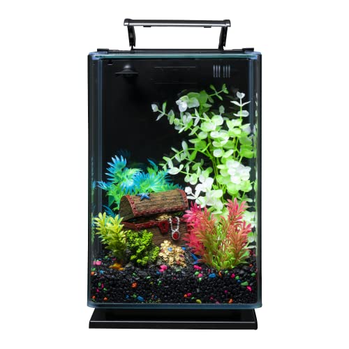 GloFish aquarium Gravel 5 Pounds, Black With Fluorescent Accents, Complements GloFish Tanks