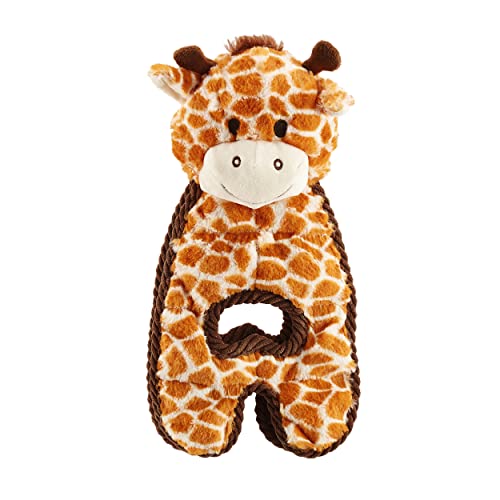 Charming Pet Cuddle Tugs Giraffe Plush Squeaky Dog Toy