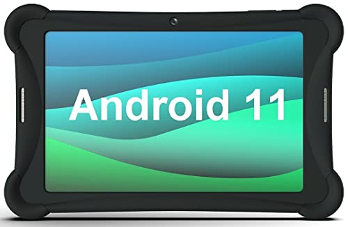 Visual Land Tablet 10 Inch Android 11 Tablets, Prestige Elite 10QH Android 11 10.1 Inch HD IPS Tablet, 32GB Storage, 2GB RAM, Quad-Core Processor, with Protective Bumper Case - Black (2022 Release)