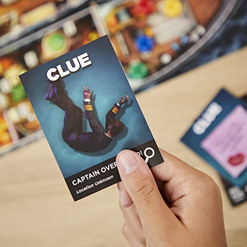 Clue Board Game Sabotage on the High Seas, Clue Escape Room Game, Murder Mystery Games, Cooperative Family Board Game, Ages 10 and up, 1-6 Players