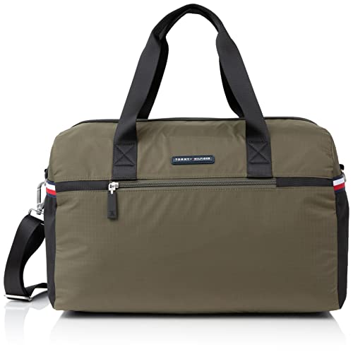 Tommy Hilfiger Men's Alexander Duffle Bag Handbag, Army Green/Black, One Size