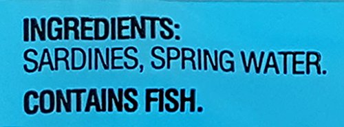 Unsalted Sardines in Spring Water, (Pack of 6), 3.75 oz Tin - Trader Joe's