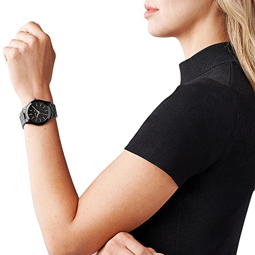 Michael Kors Women's Slim Runway Black Watch MK3221
