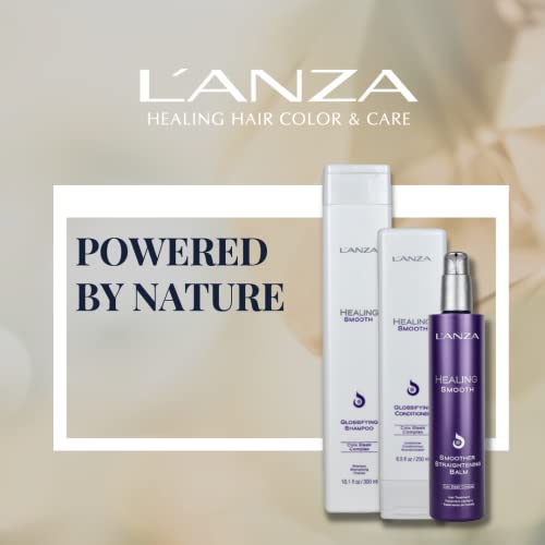 L'ANZA Healing Smooth Glossifying Shampoo, Nourishes, Repairs, and Boosts Hair Shine and Strength for a Perfect Silky-Smooth, Frizz-free Look (33.8 Fl Oz)