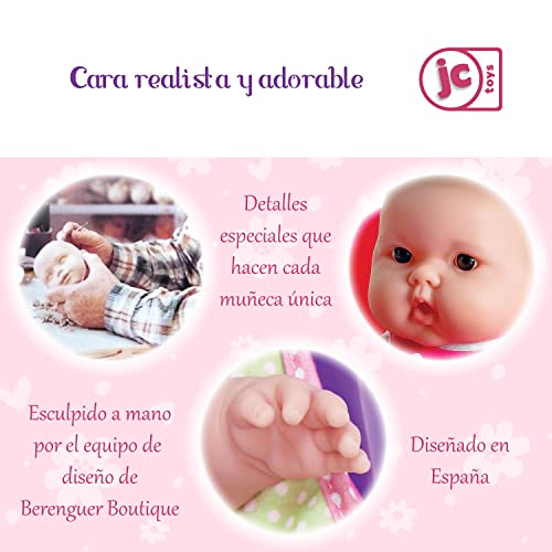 JC Toys Lots to Love Babies 14'' Doll and Walker | Wheeled Walker Gift Set and Accessories | Posable and Waterproof | Ages 2+' (16198), Pink