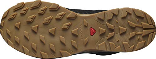 Salomon Outbound Prism Gore-TEX Hiking Boots for Men, Black/Black/Gum1a, 12.5