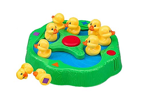 Lucky Ducks - The Memory and Matching Game That Moves - Includes A Fun Pop The Pig Make-A-Match Card Game