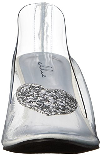Ellie Shoes Women's 212-ariel Slide Pump, Clear, 6 M US