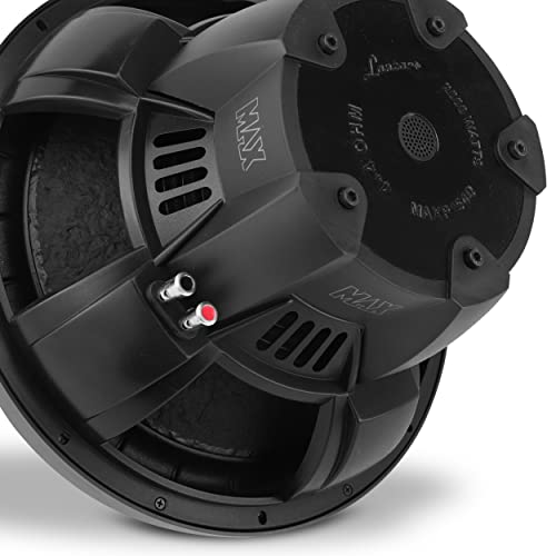 Lanzar 15in Car Subwoofer Speaker - Black Non-Pressed Paper Cone, Stamped Plastic Basket, Dual 4 Ohm Impedance, 2000 Watt Power and Foam Edge Suspension for Vehicle Audio Stereo Sound System - MAXP154D